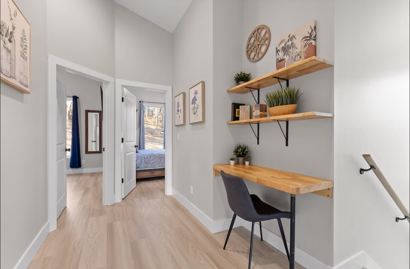 Finished hallway by Cole's Construction